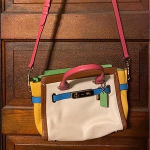 Coach multi color purse